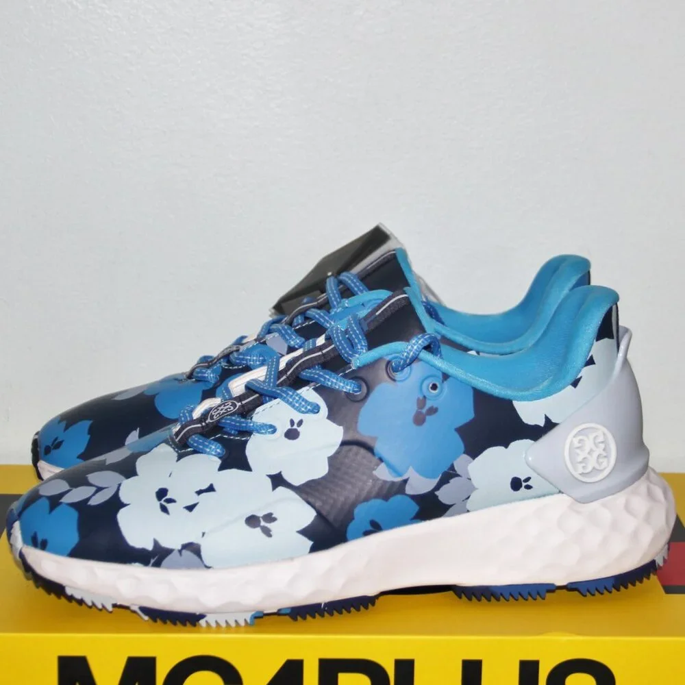G/FORE MG4+ Golf Shoes Blue Floral Womens 7 Waterproof